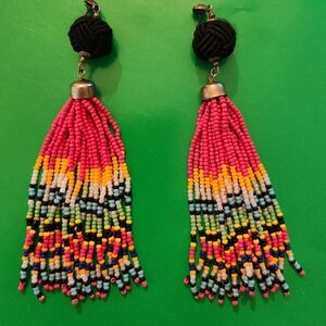 Multicolor beaded earrings